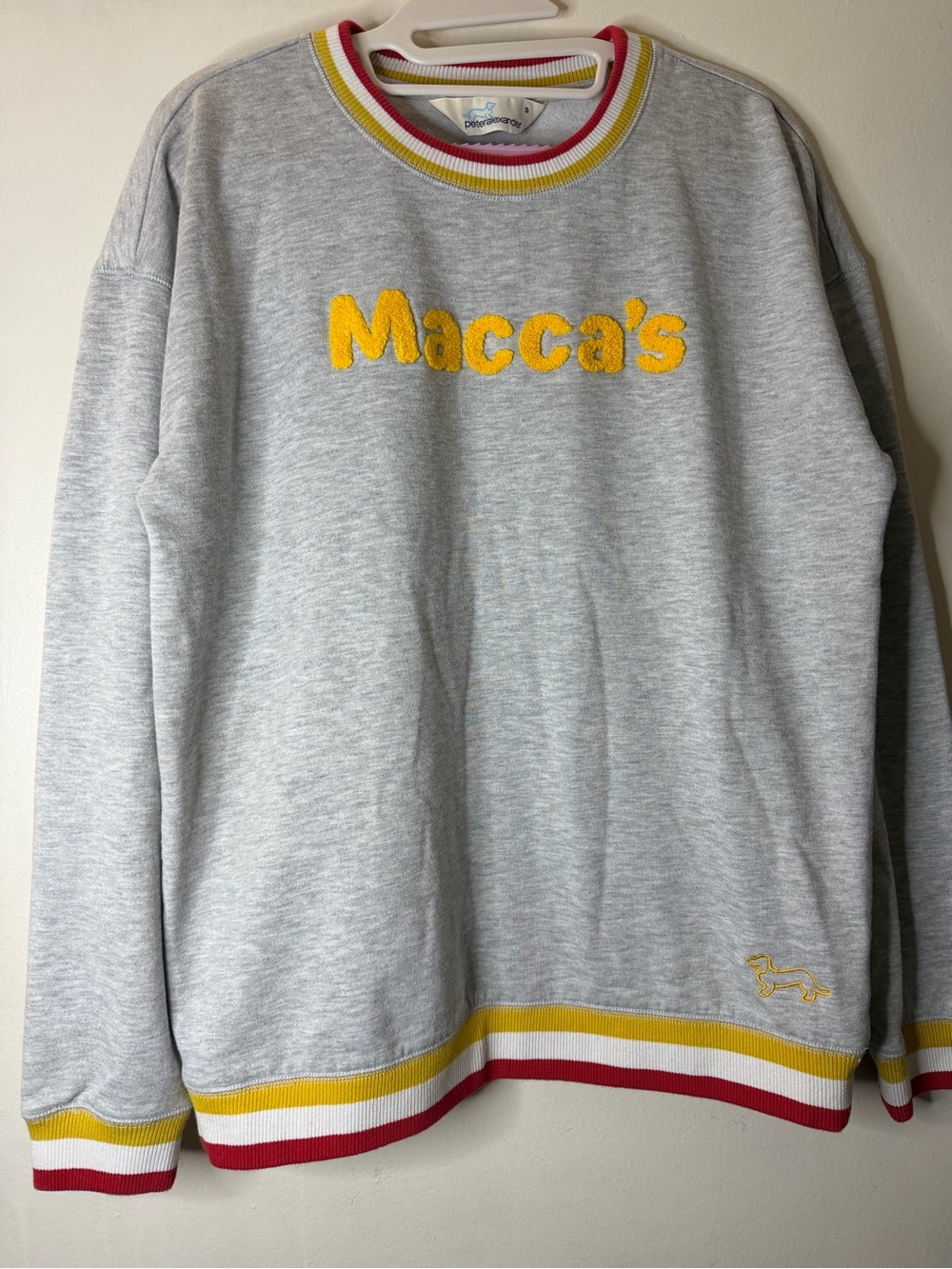 Peter Alexander x McDonald’s Macca’s Crewneck Sweatshirt Gray Small - Picture 3 of 7